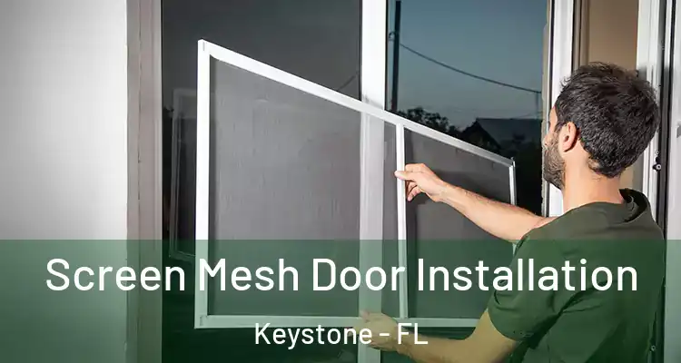 Screen Mesh Door Installation Keystone - FL